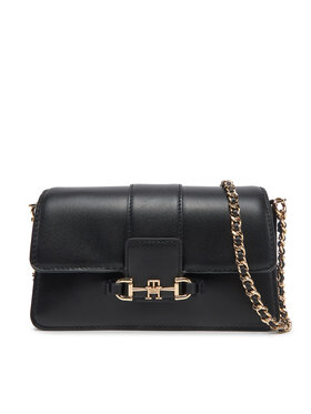 Tommy Hilfiger Tommy Hilfiger Borsetta Heritage Leather Crossover AW0AW17212 Nero