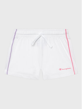 Champion Champion Спортни шорти 404669 Бял Regular Fit