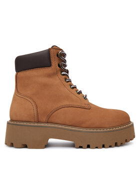 Tommy Jeans Tommy Jeans Pohodni čevlji Tjw Platform Nubuck Boots EN0EN03114 Bež