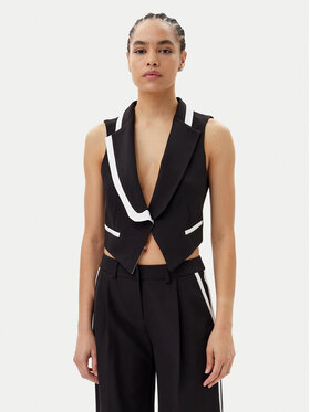 Maryley Maryley Weste 25EB190/43NB Schwarz Regular Fit