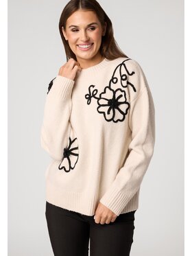 QUIOSQUE QUIOSQUE Sweter Quiosque 6VS012102 Beżowy Regular Fit