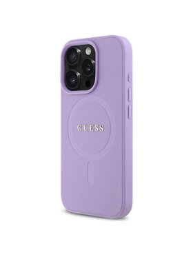 Guess Guess Etui na telefon Saffiano Fioletowy