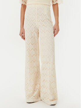 TWINSET TWINSET Auduma bikses 251TP2409 Bēšs Wide Leg