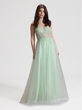 Hey Kyla Hey Kyla Вечірня сукня 5AG005HK Зелений Regular Fit