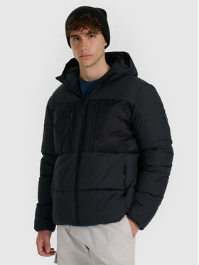 4F 4F Kurtka puchowa APRES SKI Czarny Regular Fit