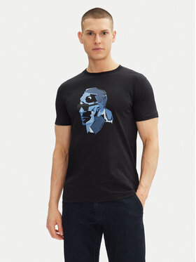 KARL LAGERFELD KARL LAGERFELD Tričko 755065 552241 Tmavomodrá Regular Fit