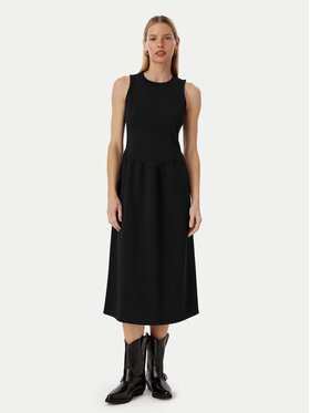 Calvin Klein Calvin Klein Vsakodnevna obleka LV044G207G Črna Regular Fit