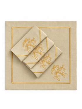 Roseberry Home Roseberry Home Serwetki Mistletoe Goldenline Złoty