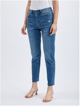 Orsay Orsay Jeansy 314092-558000__36 Granatowy Straight Fit