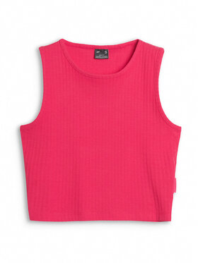 4F 4F Tank top MIDSHOP TEXTILE Różowy Slim Fit