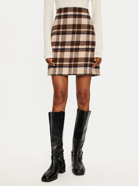 Weekend Max Mara Weekend Max Mara Spódnica trapezowa Epoca 2425106072 Brązowy Regular Fit