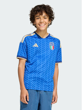 adidas adidas Koszulka techniczna Italy 26 Home Kids Jersey Błękitny Slim Fit