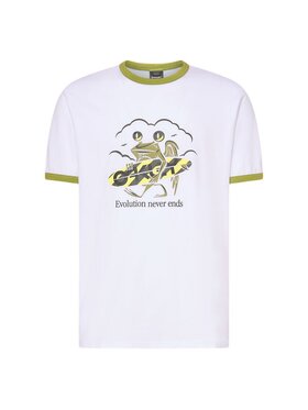Oakley Oakley T-Shirt FOA405465 Biały Regular Fit