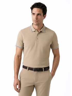 Pako Lorente Pako Lorente Polo P26WN-TX-009 Beżowy Regular Fit