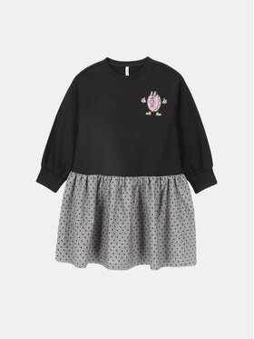 Coccodrillo Coccodrillo Трикотажна сукня ZC4129101CGK Чорний Regular Fit