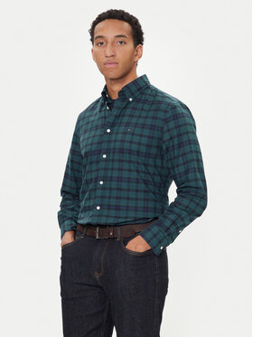 Tommy Hilfiger Tommy Hilfiger Košulja MW0MW41493 Zelena Regular Fit