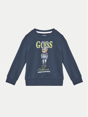 Guess Guess Majica dugih rukava N5RQ05 KAD74 Tamnoplava Regular Fit