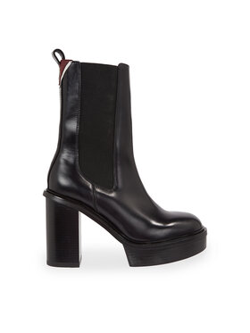 Tommy Hilfiger Tommy Hilfiger Μποτάκια Elevated Plateau Chelsea Bootie FW0FW07542 Μαύρο