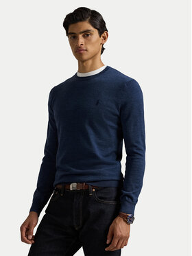 Polo Ralph Lauren Polo Ralph Lauren Πουλόβερ 710946143006 Σκούρο μπλε Slim Fit