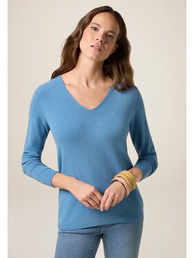 Oltre Oltre Cardigan M046E002032N0A4 Turchese Regular Fit