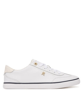 Tommy Hilfiger Tommy Hilfiger Sneakersy Th Chic Low Profile Vulc FW0FW09104 Bílá