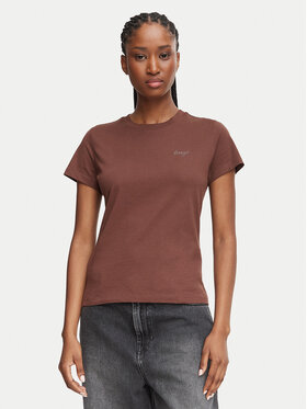 HUGO HUGO T-Shirt Damatee_B 50575770 Brązowy Regular Fit
