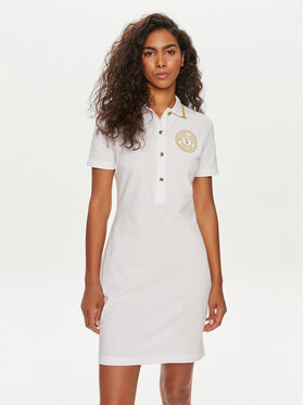 Versace Jeans Couture Versace Jeans Couture Kleid für den Alltag 76HAOT03 Weiß Regular Fit