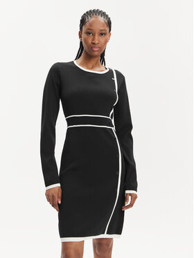 Silvian Heach Silvian Heach Kasdieninė suknelė PGA22128VE Juoda Slim Fit