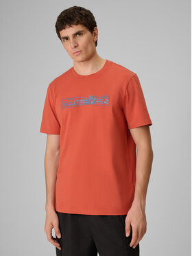 4F 4F T-Shirt TREKKING Koralowy Regular Fit