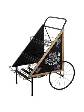 MIAhome MIAhome Kwietnik metalowy 123,5x75x96 cm CARRO Czarny