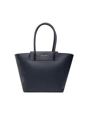 Tommy Hilfiger Tommy Hilfiger Geantă New Tommy Tote AW0AW11896 Bleumarin