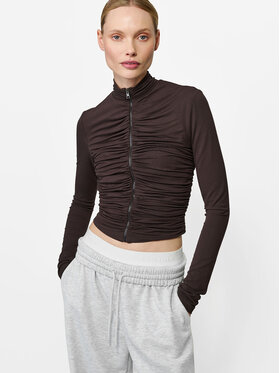 La Mania La Mania Longsleeve ANNIKA Brązowy Basic Fit