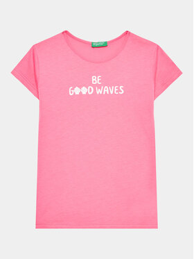 United Colors Of Benetton United Colors Of Benetton T-shirt 3096G1095 Ružičasta Regular Fit