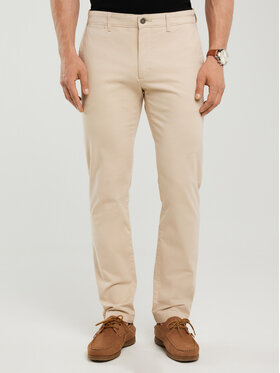 BIG STAR BIG STAR Chinosy ERHAT Beżowy Chino Fit