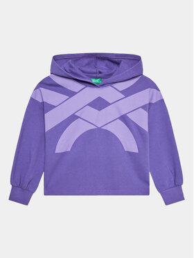 United Colors Of Benetton United Colors Of Benetton Felpa 3J68C202L Viola Regular Fit