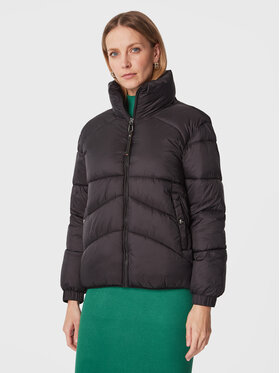 Silvian Heach Silvian Heach Vatovaná bunda PGA22153PI Černá Regular Fit