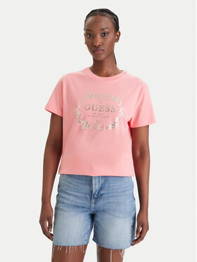 Guess Guess Тениска с дълъг ръкав E6GI00 I3Z14 Розов Regular Fit