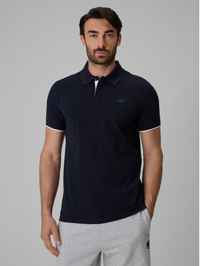 4F 4F Polo COMMERCIAL Granatowy Regular Fit