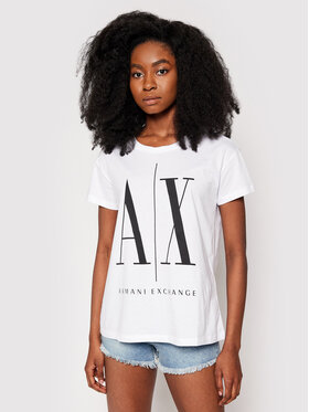 Armani Exchange Armani Exchange Tričko 8NYTCX YJG3Z 5100 Biela Regular Fit