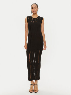 Patrizia Pepe Patrizia Pepe Трикотажна сукня 8A1354 K194-K103 Чорний Regular Fit
