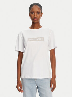 Patrizia Pepe Patrizia Pepe T-Shirt 2M4422/J274-W146 Bílá Regular Fit