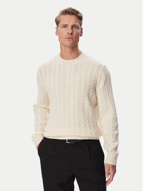 BOSS BOSS Sveter Furlan 50570645 Krémová Regular Fit