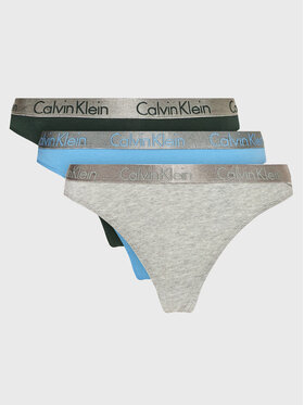 Calvin Klein Underwear Calvin Klein Underwear Sada 3 kusů klasických kalhotek 000QD3561E Barevná