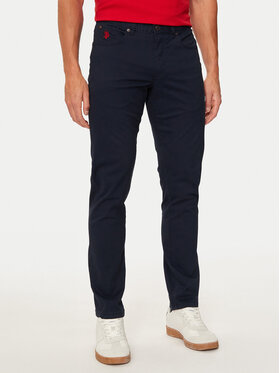U.S. Polo Assn. U.S. Polo Assn. Pantaloni din material MUP3385 Bleumarin Slim Fit