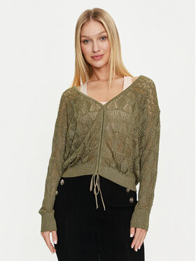 Guess Guess Sweter Clarissa W4GR14 Z3E22 Zielony Regular Fit