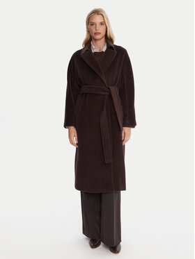 Marella Marella Villane mantel English 2523016142 Pruun Regular Fit