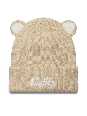 New Era Kapa Teddy Bear Ears Cuff Knit Beanie 60580793 Bež