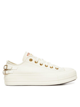 Converse Converse Plátěnky Chuck Taylor All Star Lift Platform Buckle A11866C Bílá