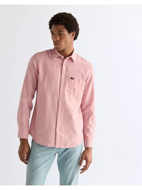 Wrangler Wrangler Koszula 1 PKT SHIRT Różowy Regular Fit