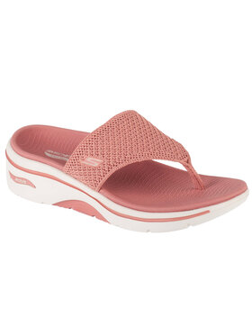 Skechers Skechers Japonki Skechers Go Walk Arch Fit 2.0 Sandal - Carrie Różowy
